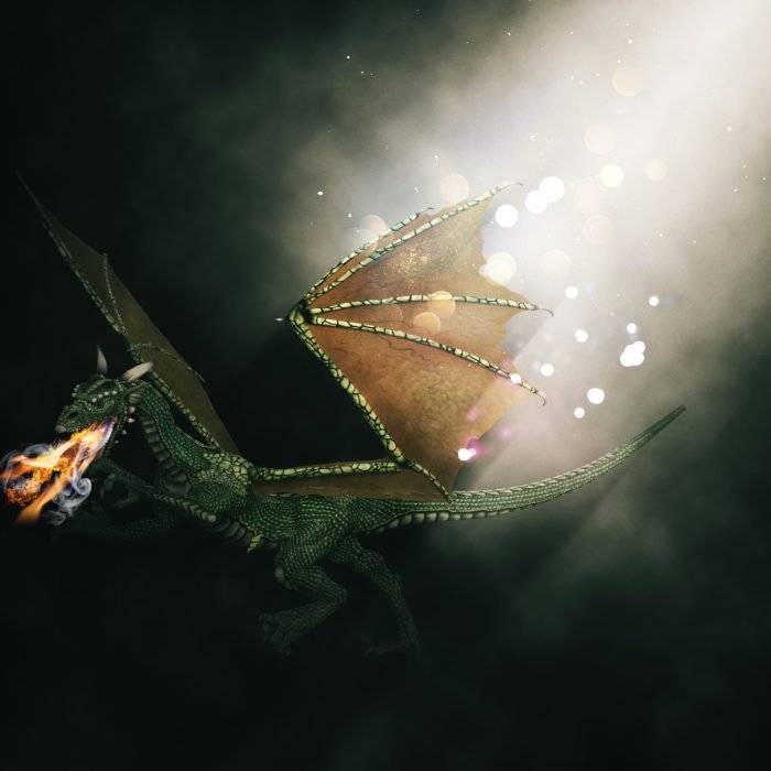 3d-render-fantasy-fire-breathing-dragon